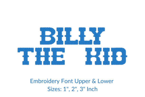 Billy the Kid Font: Holiday Embroidery Review