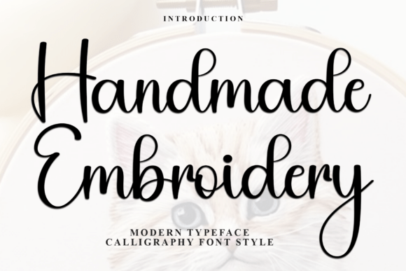 Handmade Embroidery Font for Personalized Gifts