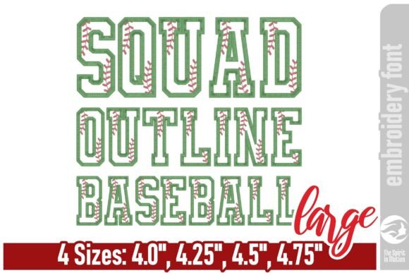 Squad Outline Baseball Font: A Designer Review