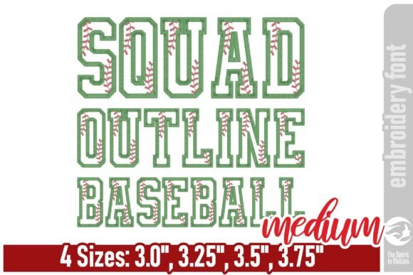 Squad Outline Baseball Font: A Holiday Design Review