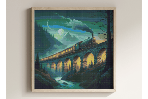 Vintage Steam Train Cross Stitch Pattern Review